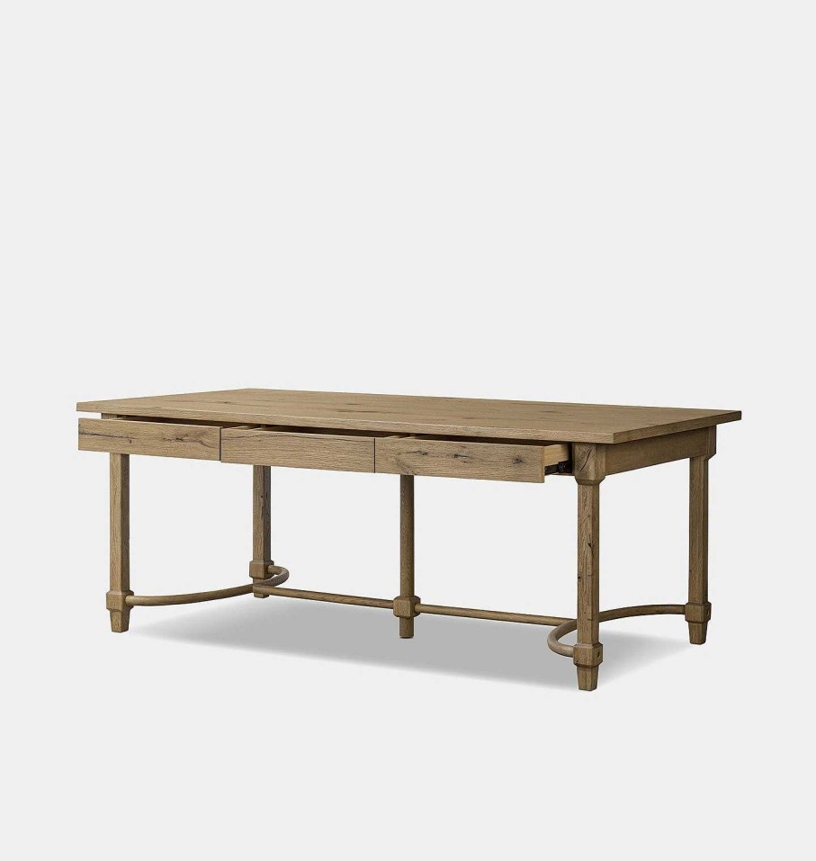 Best Amber Lewis x Four Hands Edison Desk Worn Oak