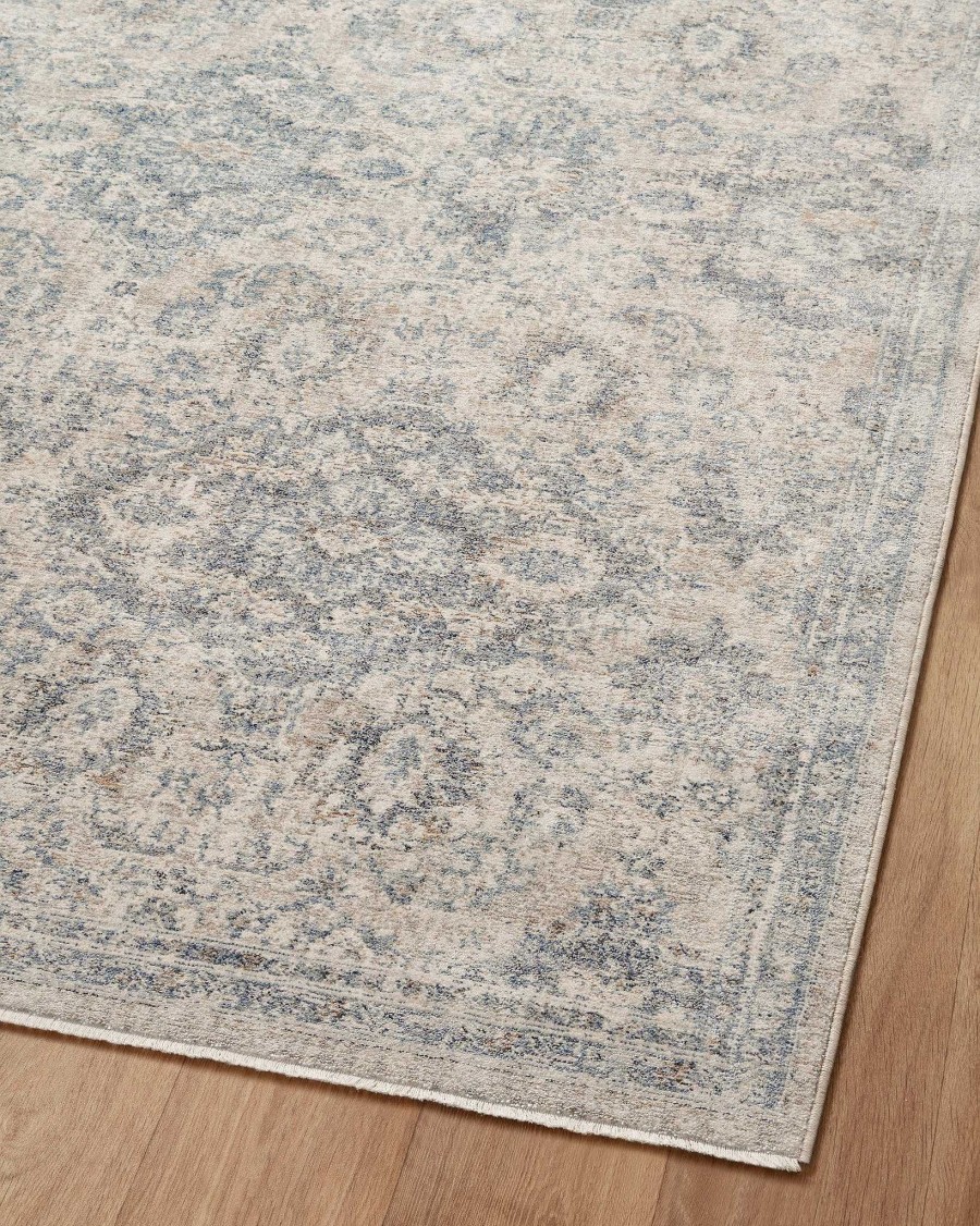 Hot Amber Lewis x Loloi Zuma Zum-06 Pebble / Stone Area Rug