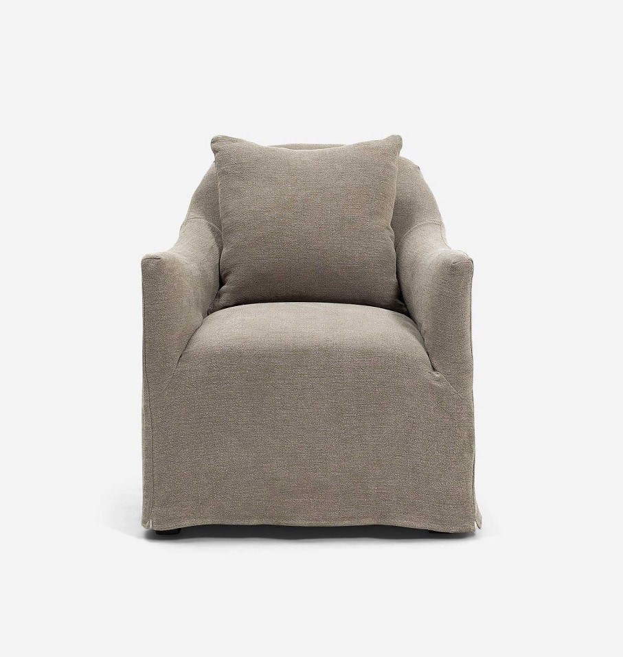 Online The Rowe Luna Slipcovered Chair Khaki