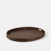 New Shoppe Amber Interiors Rattan Oval Tray