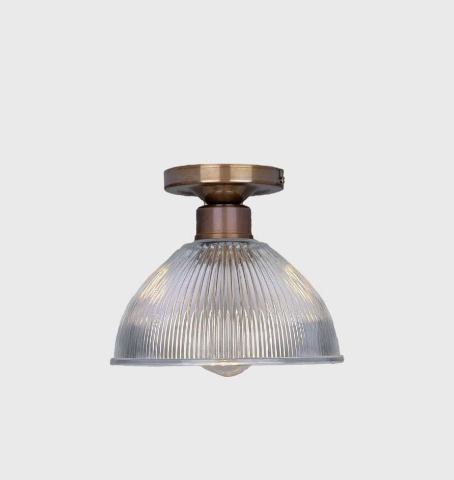 Clearance Mullan Erbil Prismatic Glass Flush Ceiling Light