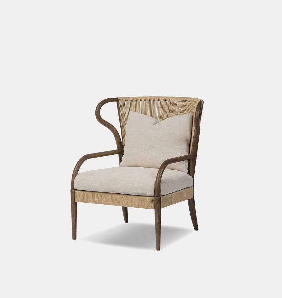 Wholesale Amber Lewis x Four Hands Amira Rush Accent Chair Broadway Dune