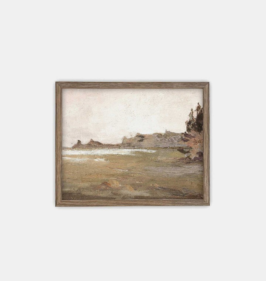 Best Linen + Cloth Grassland Landscape Framed Print