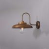 Clearance Mullan - Inventory Darya Swan Neck Wall Light Antique Brass