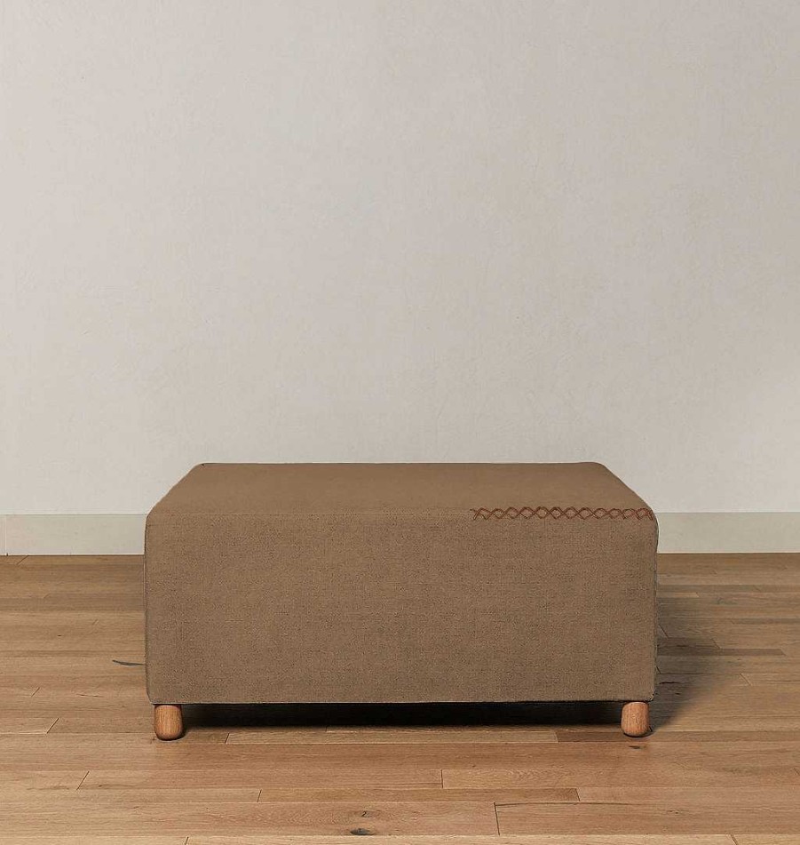 Online Made by Shoppe Footed Topanga Ottoman