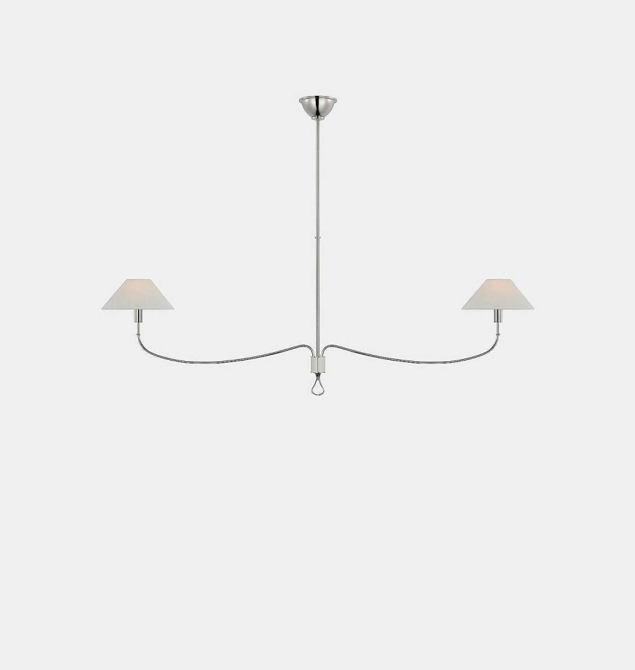 Best Amber Lewis for Visual Comfort & Co. Griffin Grande Linear Chandelier