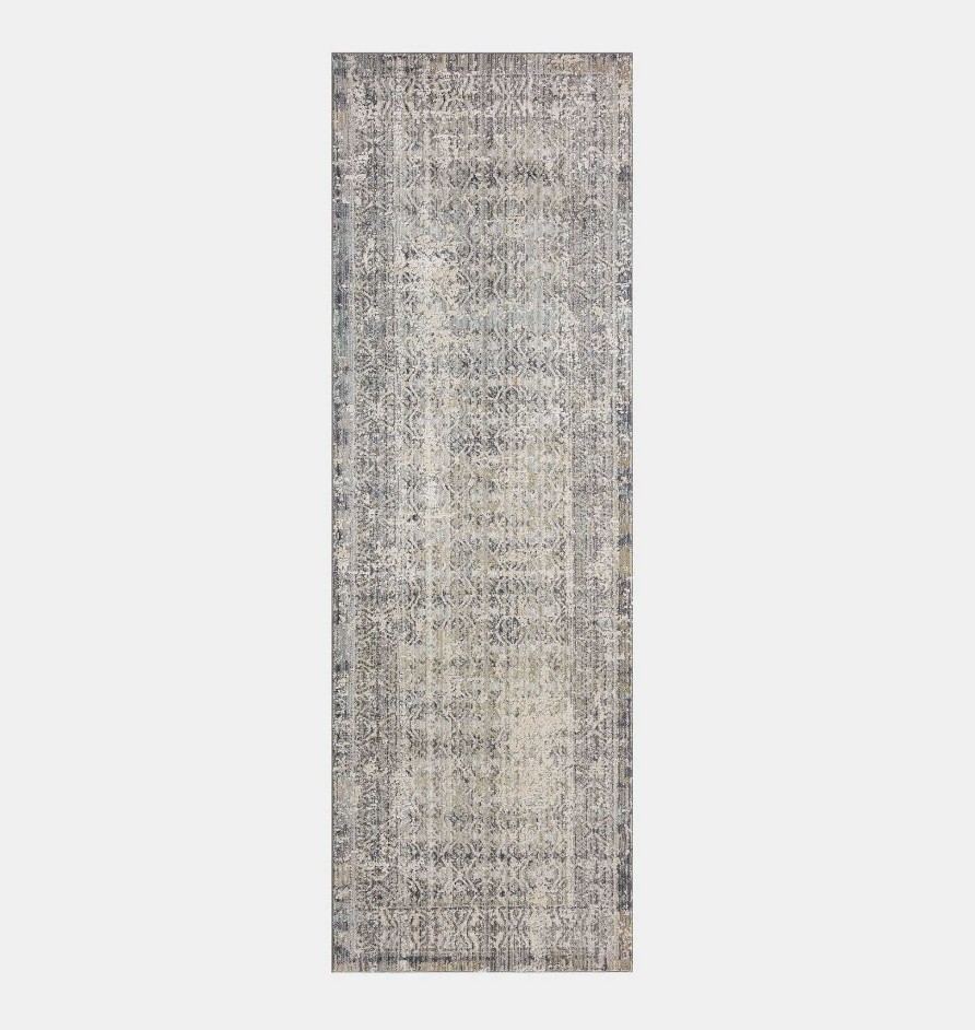 Clearance Amber Lewis x Loloi Alie Ale-04 Sky / Stone Area Rug