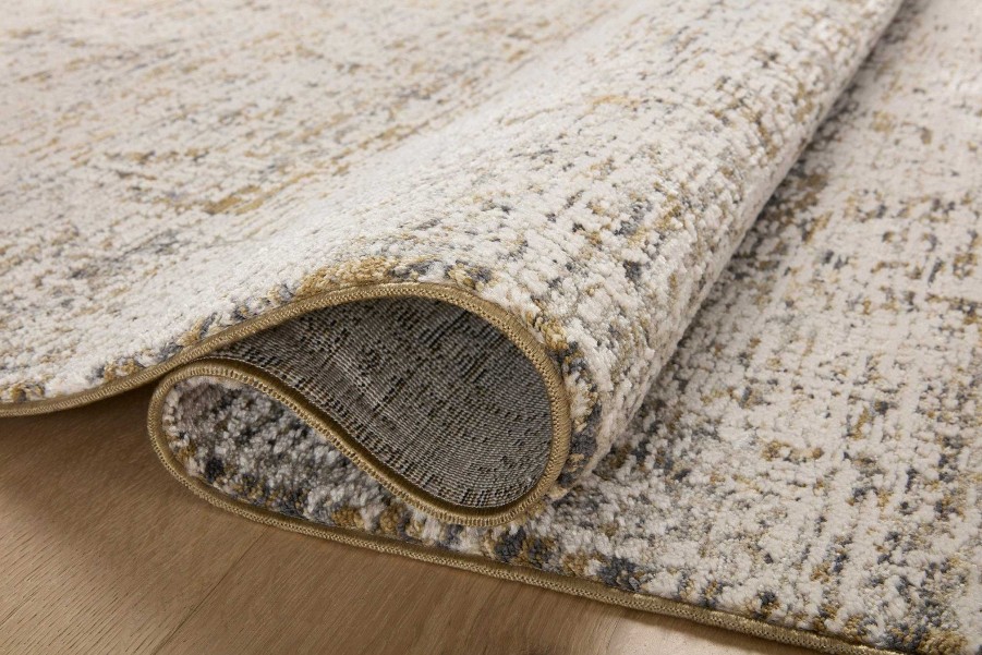 Online Amber Lewis x Loloi Alie Ale-05 Gold / Beige Area Rug