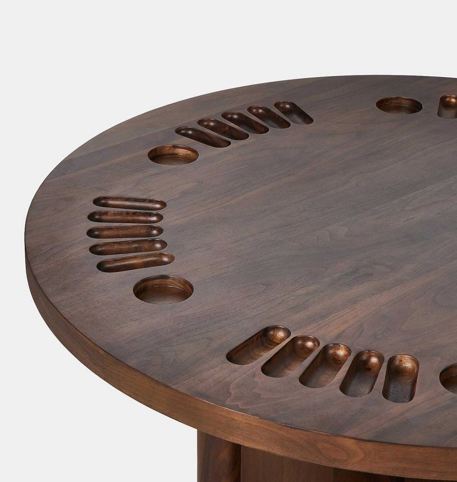 New Amber Lewis x Four Hands Mayfield Poker Table Dark Walnut