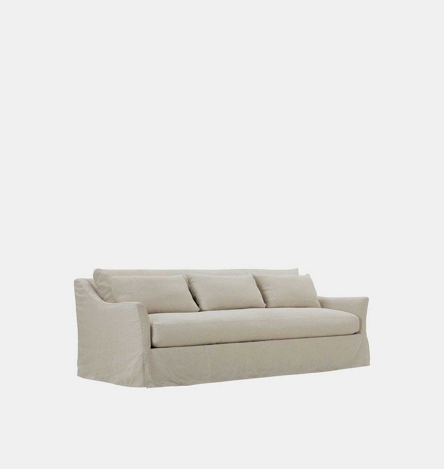 New The Rowe Clarita Slipcovered Sofa Eggshell