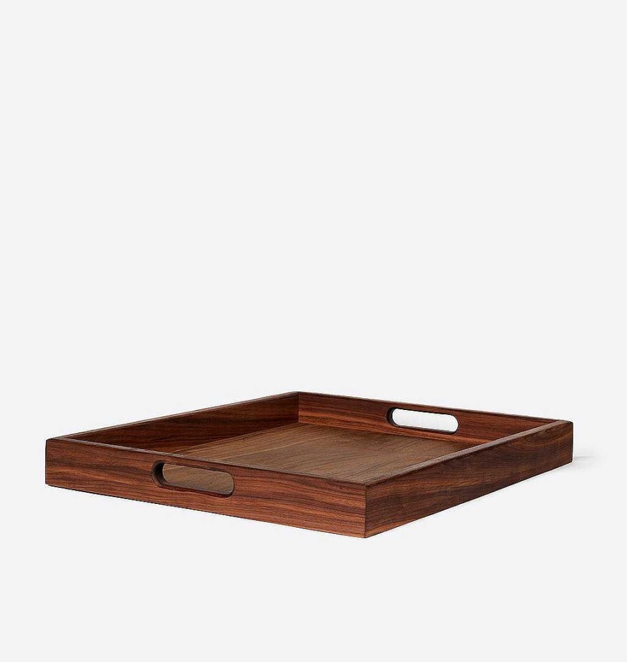 Clearance Ojai Dory Rectangular Walnut Tray