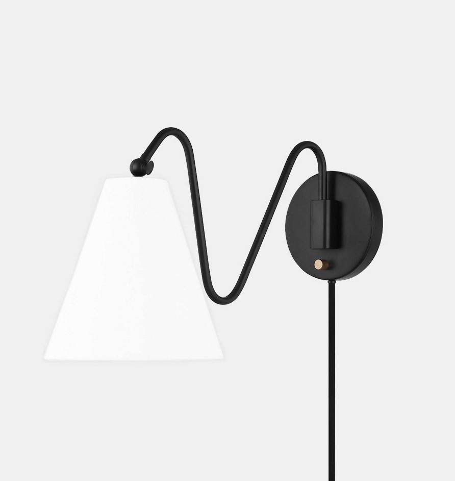 Online Hudson Valley Lighting Onda Wall Sconce Soft Black