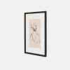 Hot Amber Lewis x Four Hands Charcoal Her By Brittney Schulz Framed Print