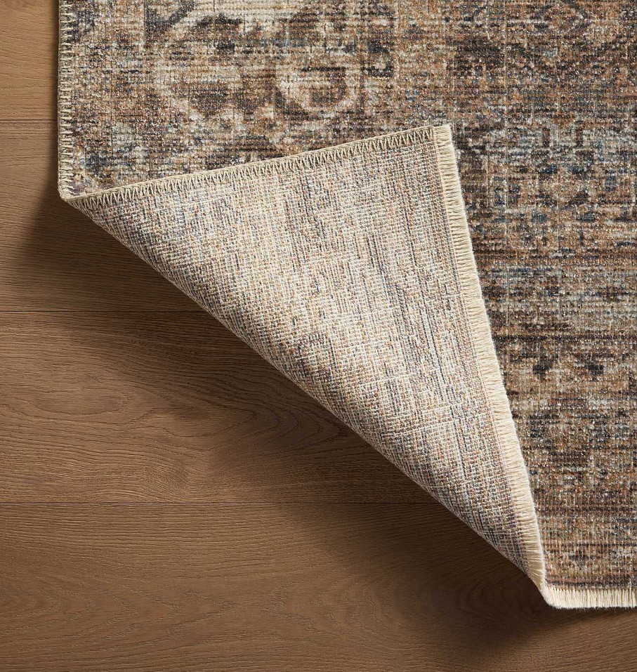 New Loloi Rugs Heritage Her-07 Mocha / Denim Area Rug