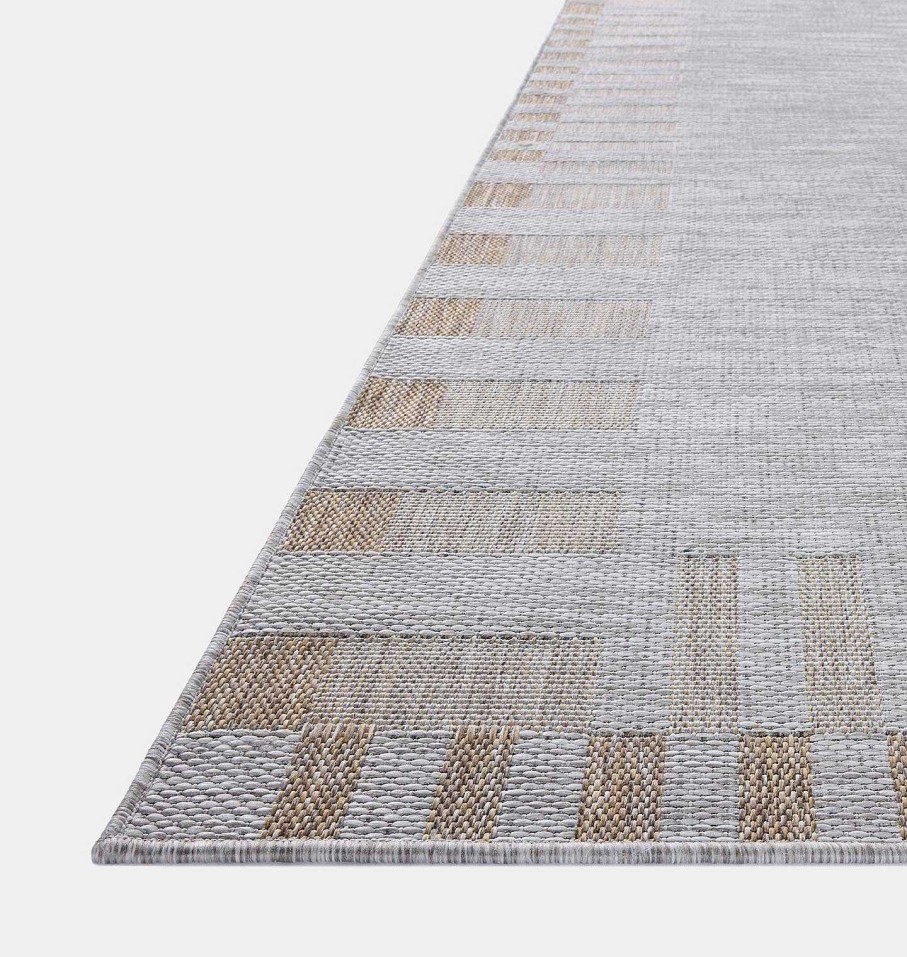 Online Amber Lewis x Loloi Topanga Top-08 Silver / Natural Area Rug