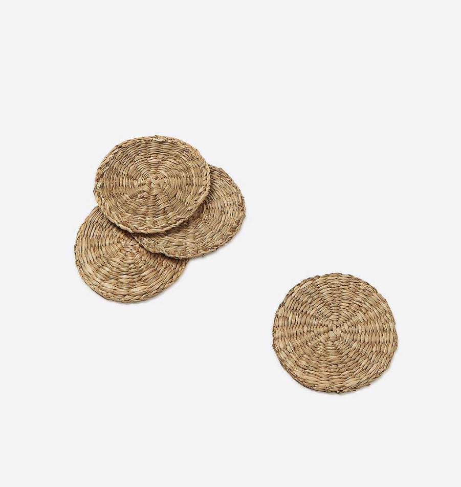 Clearance Shoppe Amber Interiors Seagrass Coasters S/4