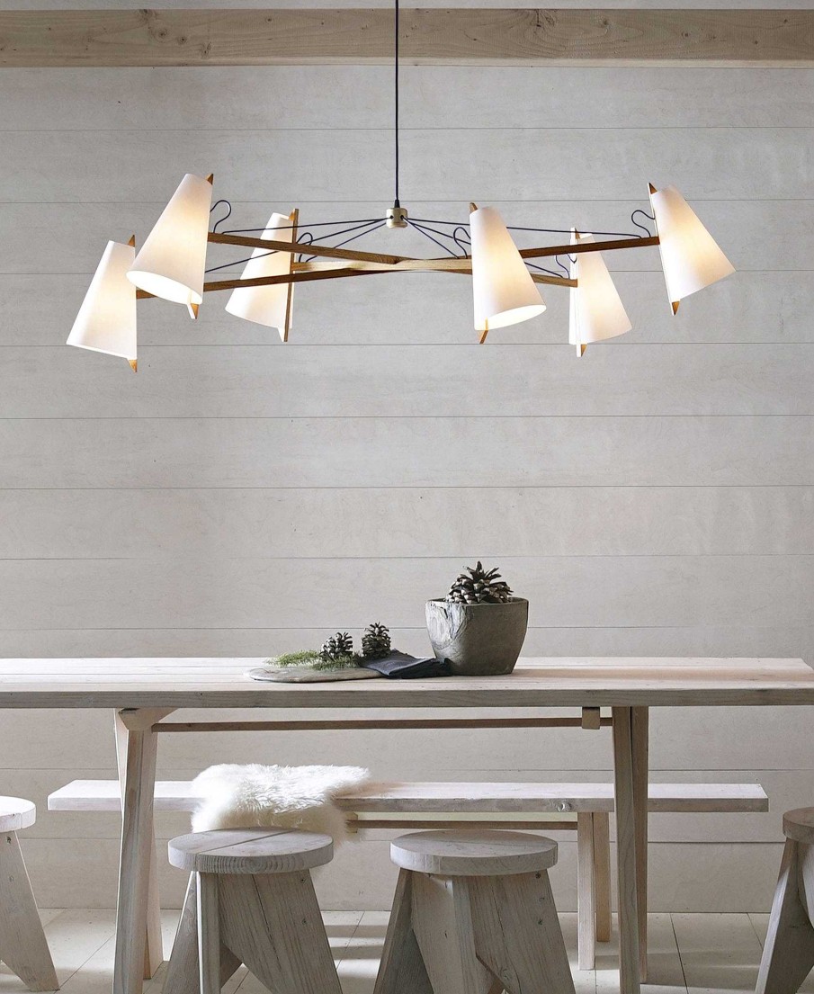 Online Ravenhill Studio Long Hood Chandelier White Oak