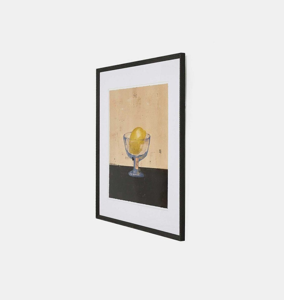 Clearance Amber Lewis x Four Hands Lemon Cup By Coup D'Esprit Framed Print