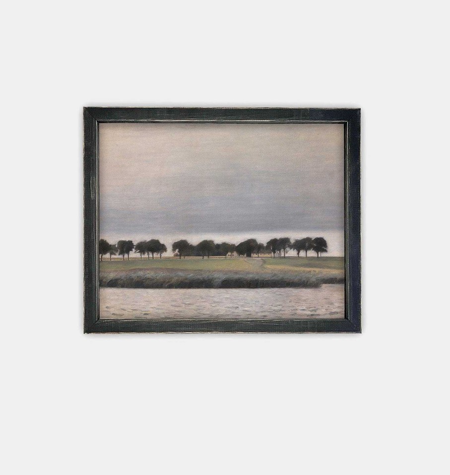 New Linen + Cloth Landscape Framed I