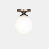 Clearance Mullan Yaounde Opal Globe Flush Ceiling Light