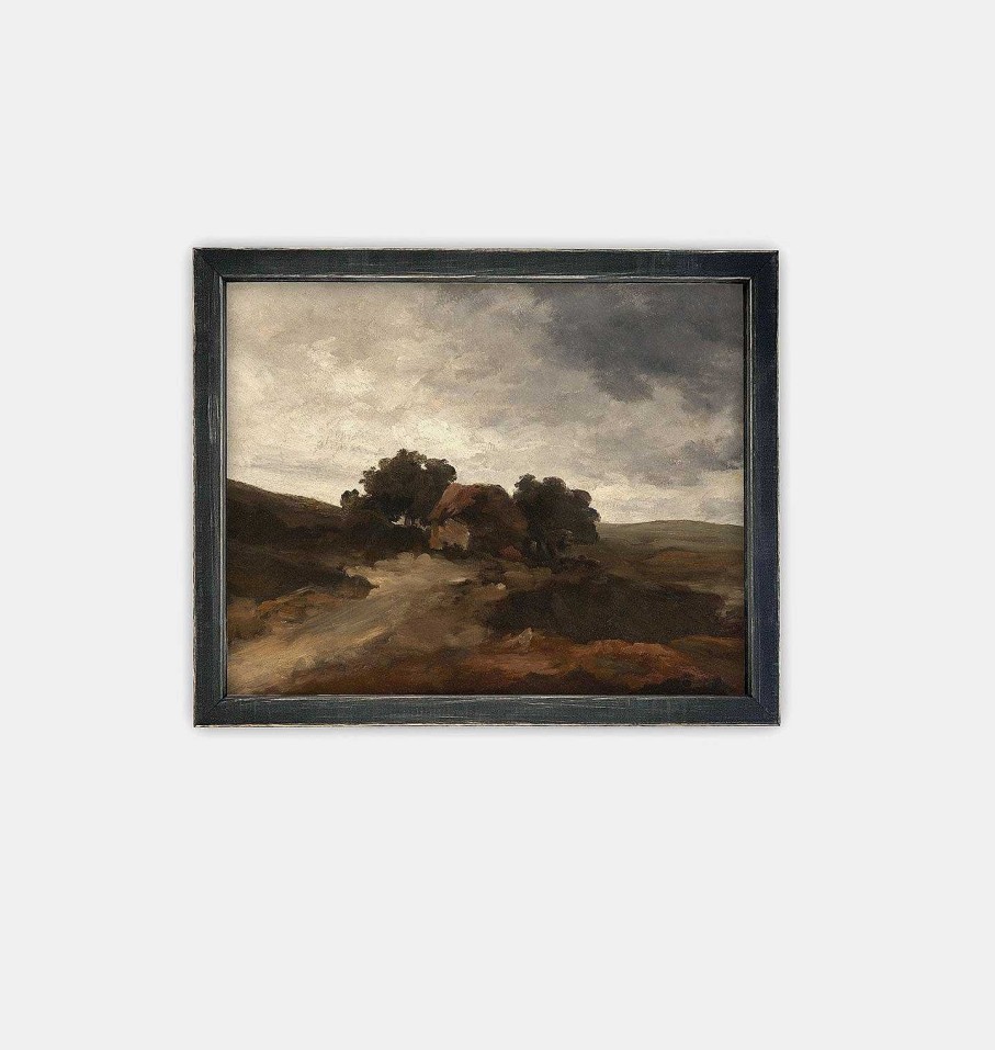 Hot Linen + Cloth Landscape Framed Viii