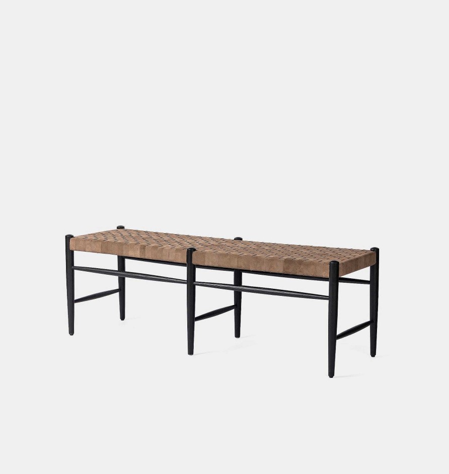 Clearance Austin Co Greeley Suede Bench