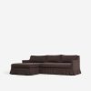 Best Made by Shoppe Carpenter Skirted Slipcovered Chaise Sectional