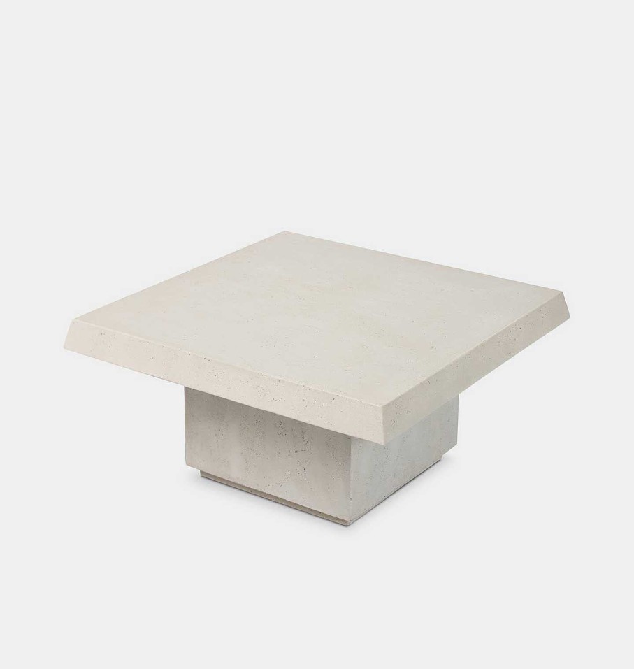 Wholesale Amber Lewis x Four Hands Avila Outdoor Coffee Table Aged White Concrete