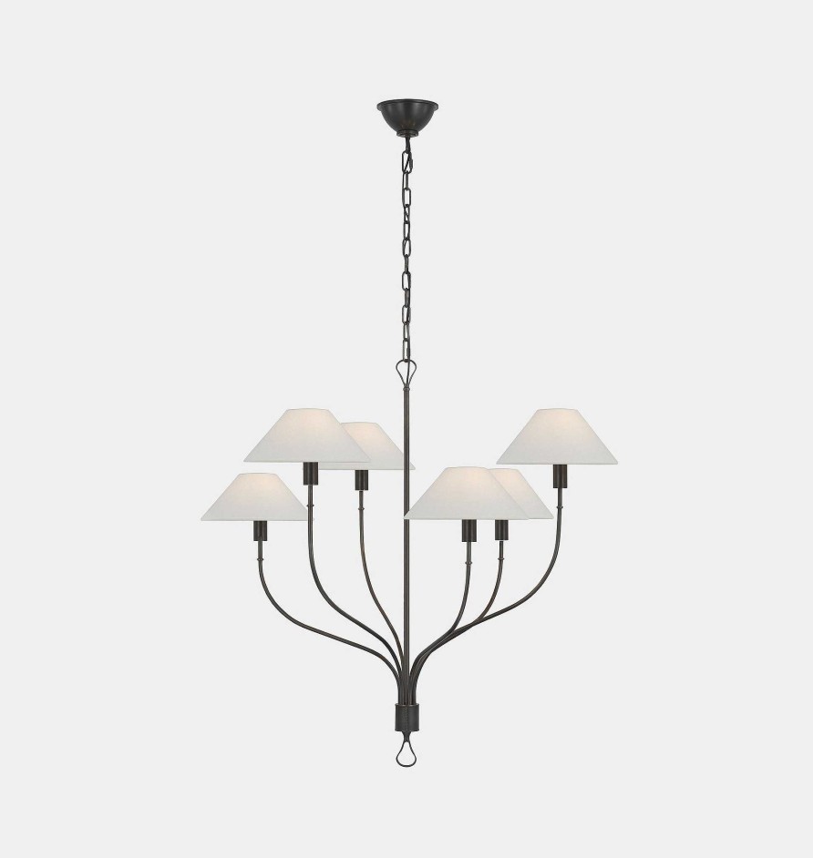 Online Amber Lewis for Visual Comfort & Co. Griffin Large Staggered Tail Chandelier