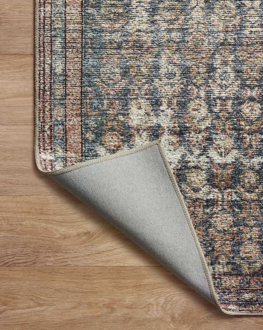 New Amber Lewis x Loloi Billie Bil-02 Ocean / Brick Area Rug