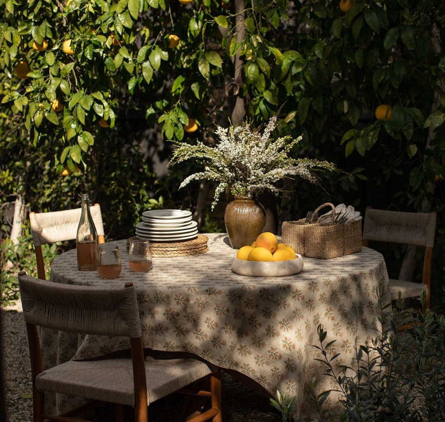 Online AHW Georgia Ezra Marigold Tablecloth Beige