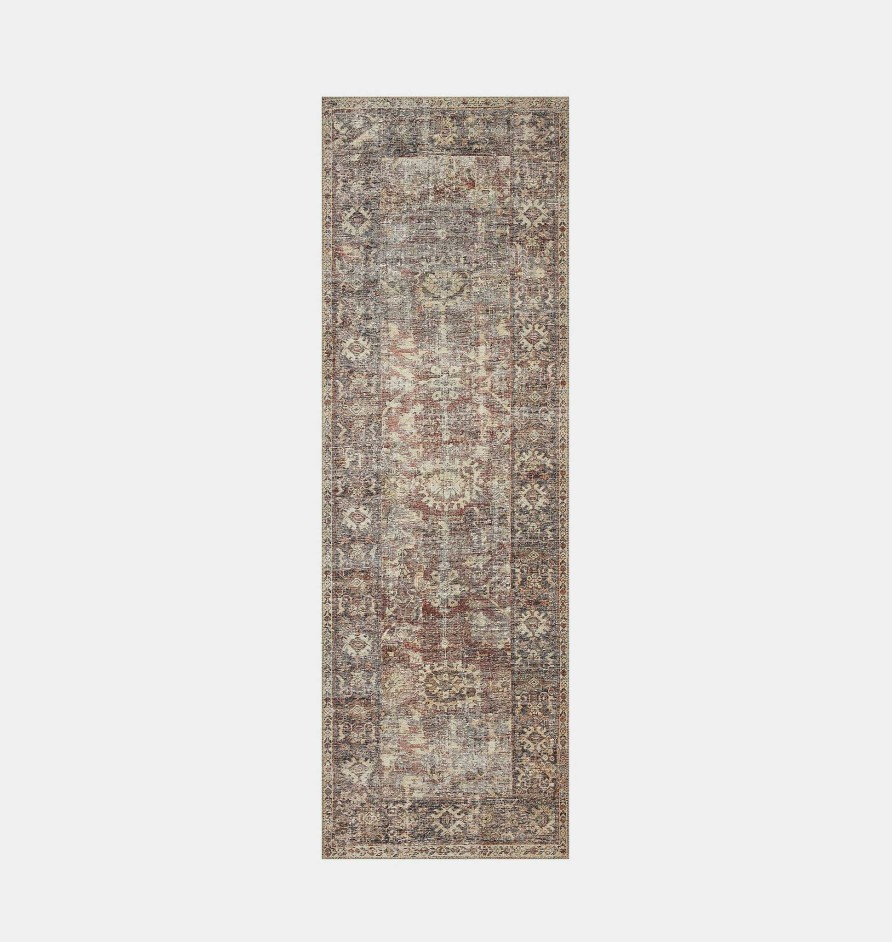 Clearance Amber Lewis x Loloi Georgie Ger-06 Bordeaux / Antique Area Rug