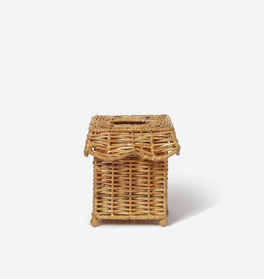 Online Shoppe Amber Interiors Emory Wicker Tissue Box