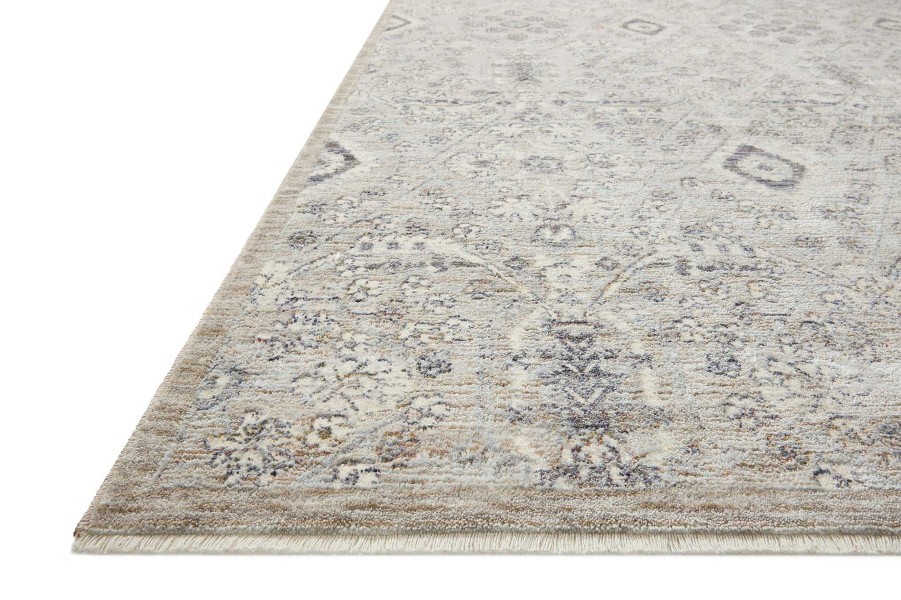 Best Amber Lewis x Loloi Zuma Zum-07 Silver / Sky Area Rug