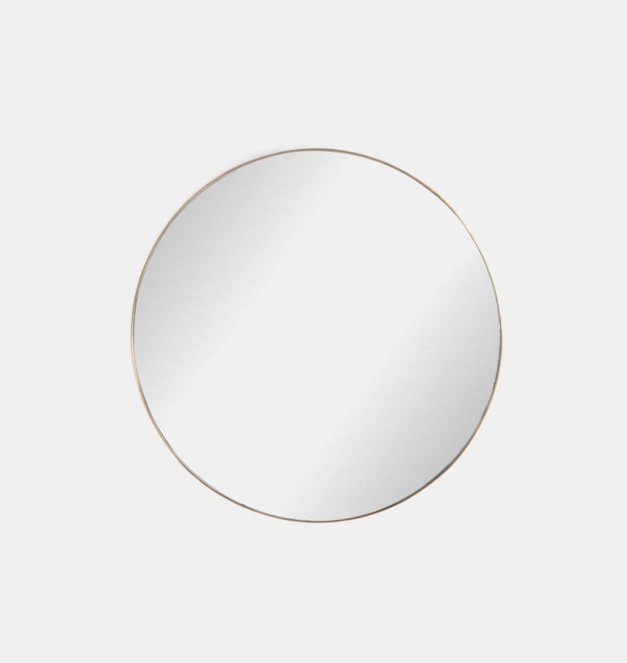 Online Austin Co Arwen Round Mirror Polished Brass