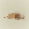 Hot Fog Linen Brass Wire Shelf