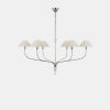 New Amber Lewis for Visual Comfort & Co. Griffin Grande Tail Chandelier