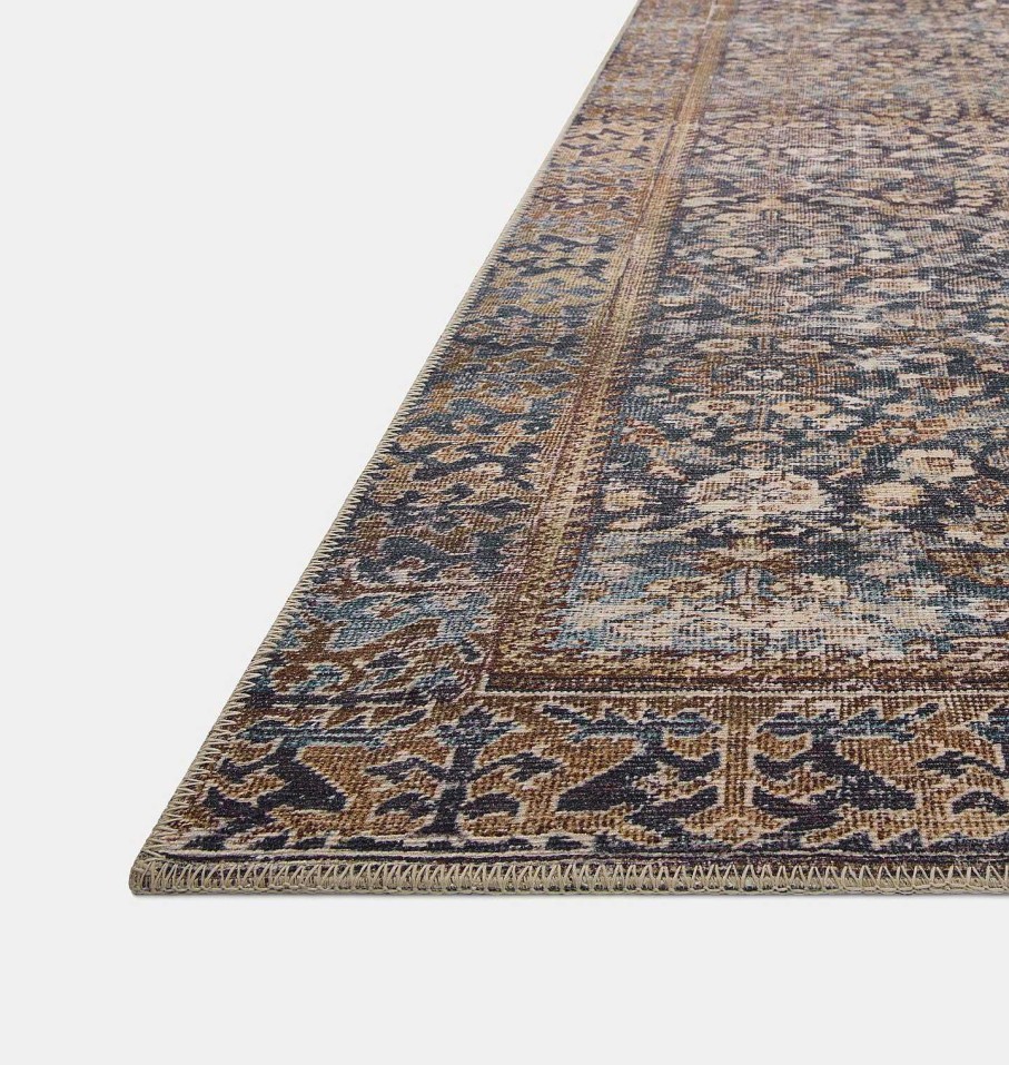 Wholesale Amber Lewis x Loloi Georgie Ger-05 Denim / Spice Area Rug