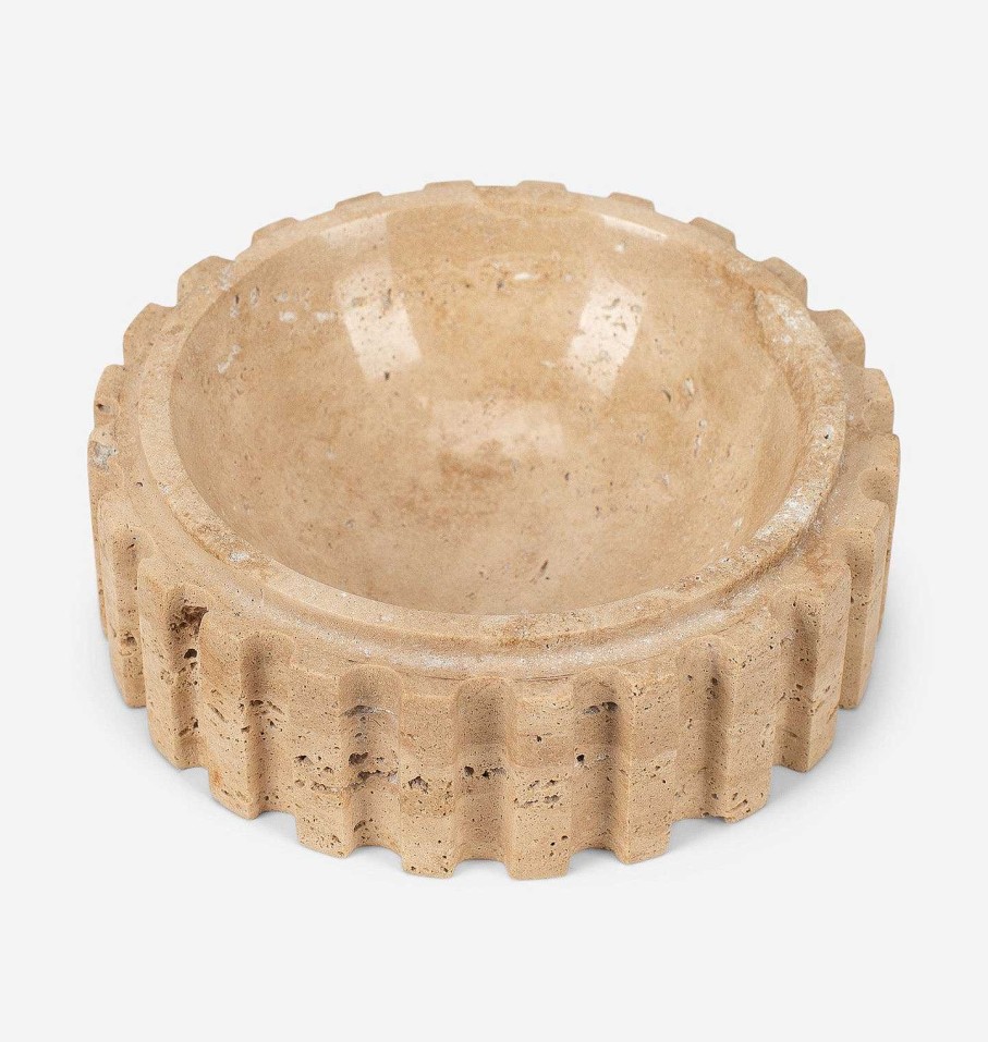 Wholesale Anastasio Home Athens Round Travertine Catchall