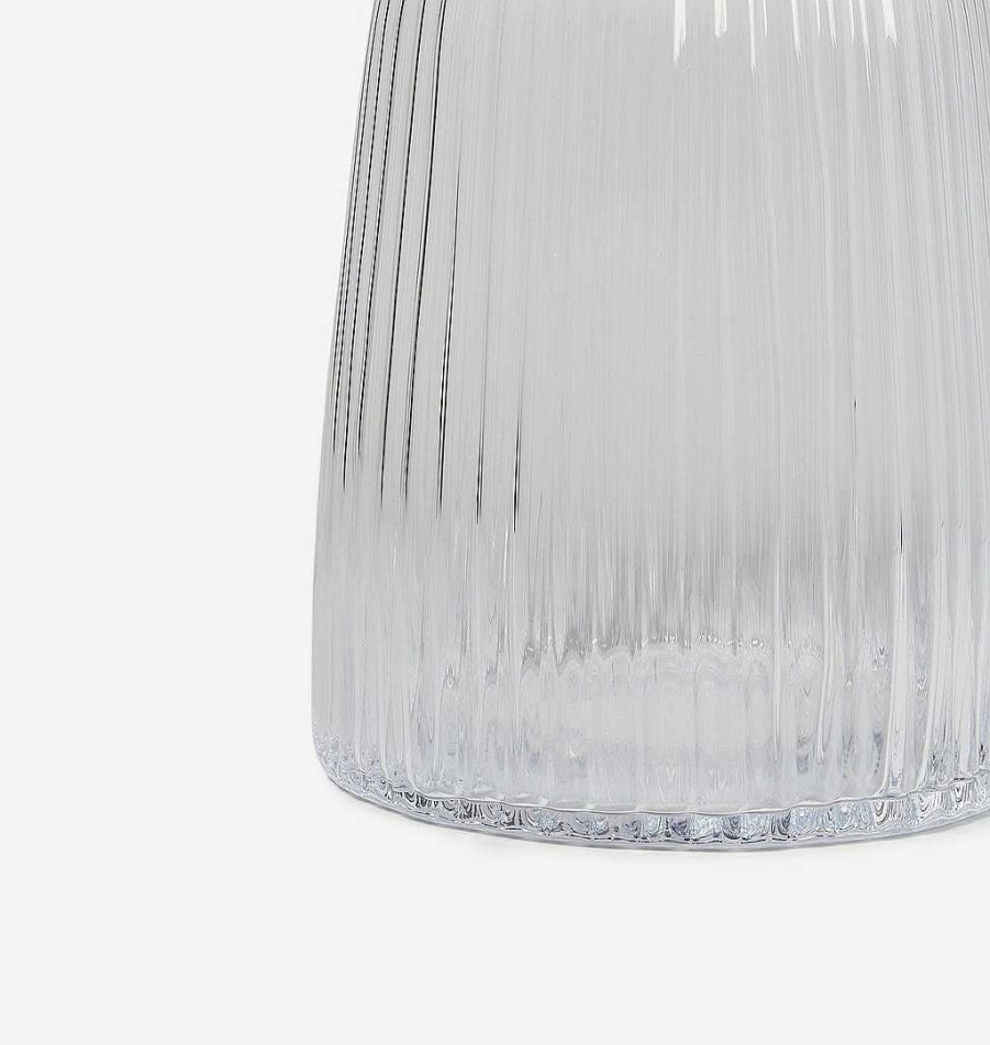 Clearance LSA Silverlake Fluted Glass Vase