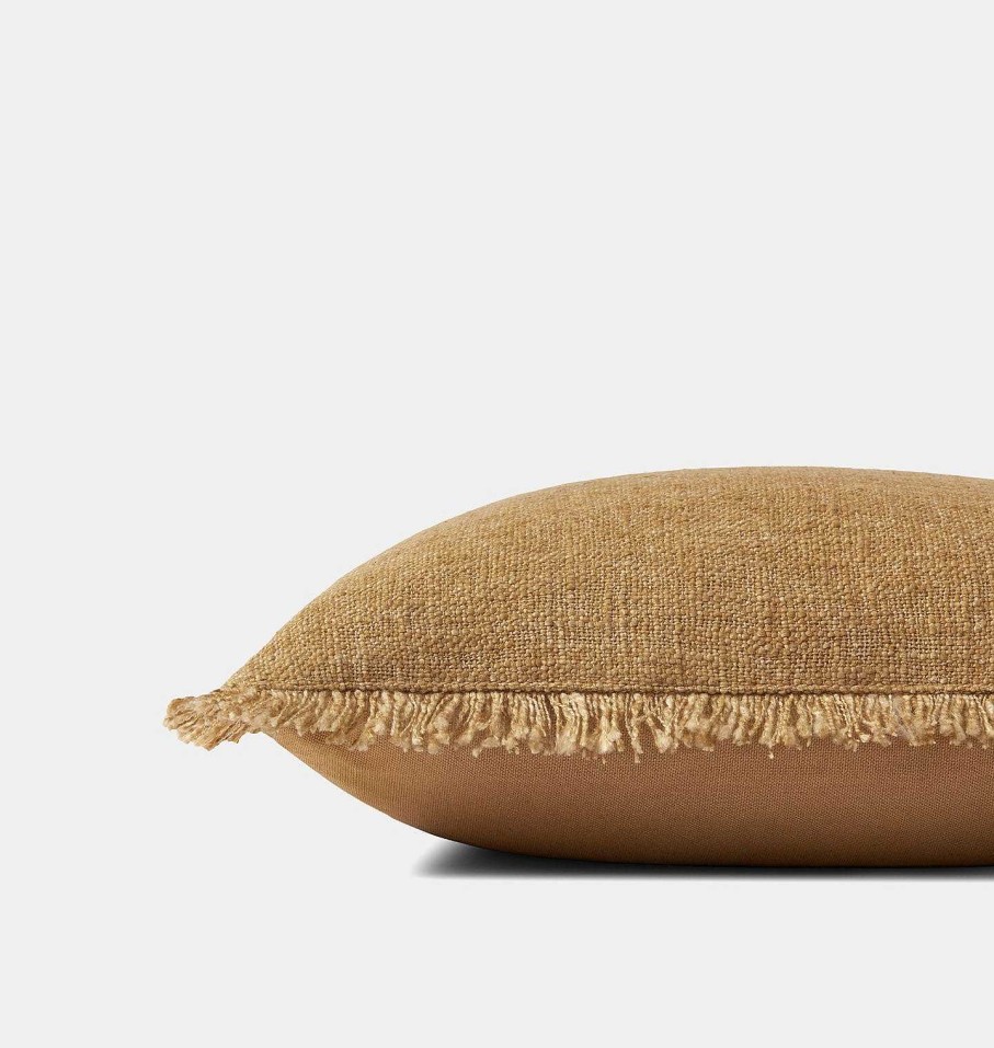 Wholesale Amber Lewis x Loloi Sable Pillow 13'' X 21'' Gold