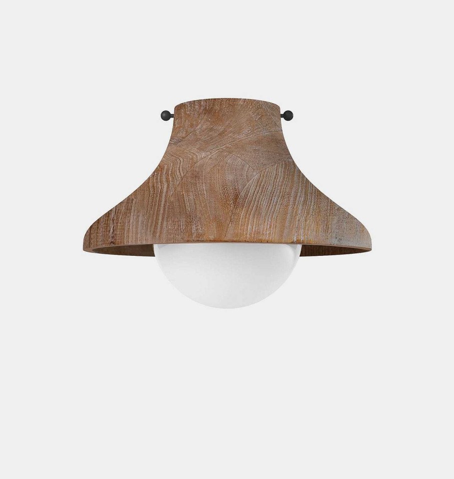 Hot Coastal Living Surfside Wood Flush Mount