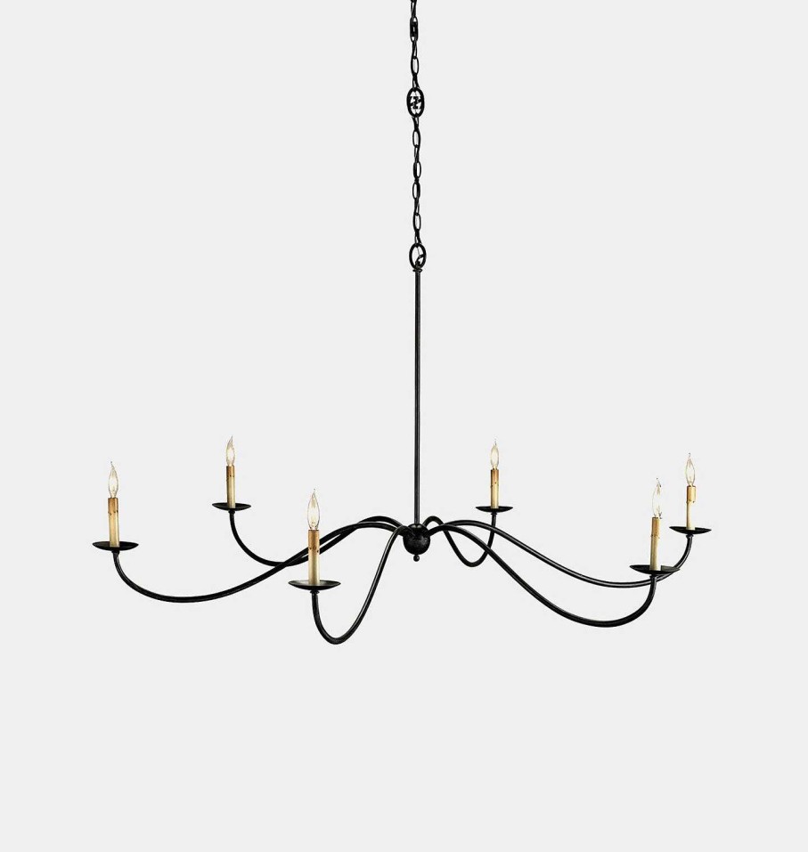 Best Currey & Company Pulpo Black Chandelier