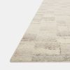 New Amber Lewis x Loloi Rocky Roc-01 Ivory / Silver Area Rug