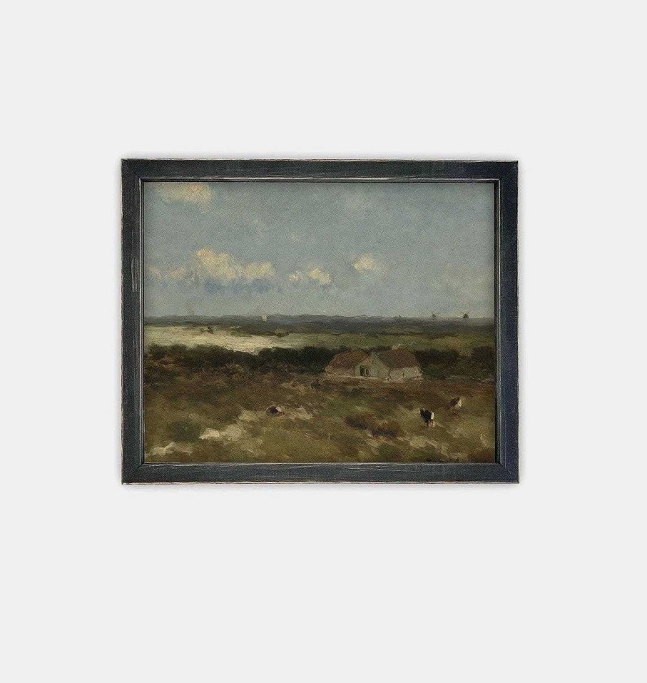 Online Linen + Cloth Landscape Framed V