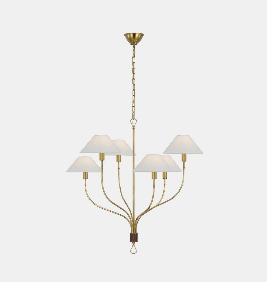 Online Amber Lewis for Visual Comfort & Co. Griffin Large Staggered Tail Chandelier