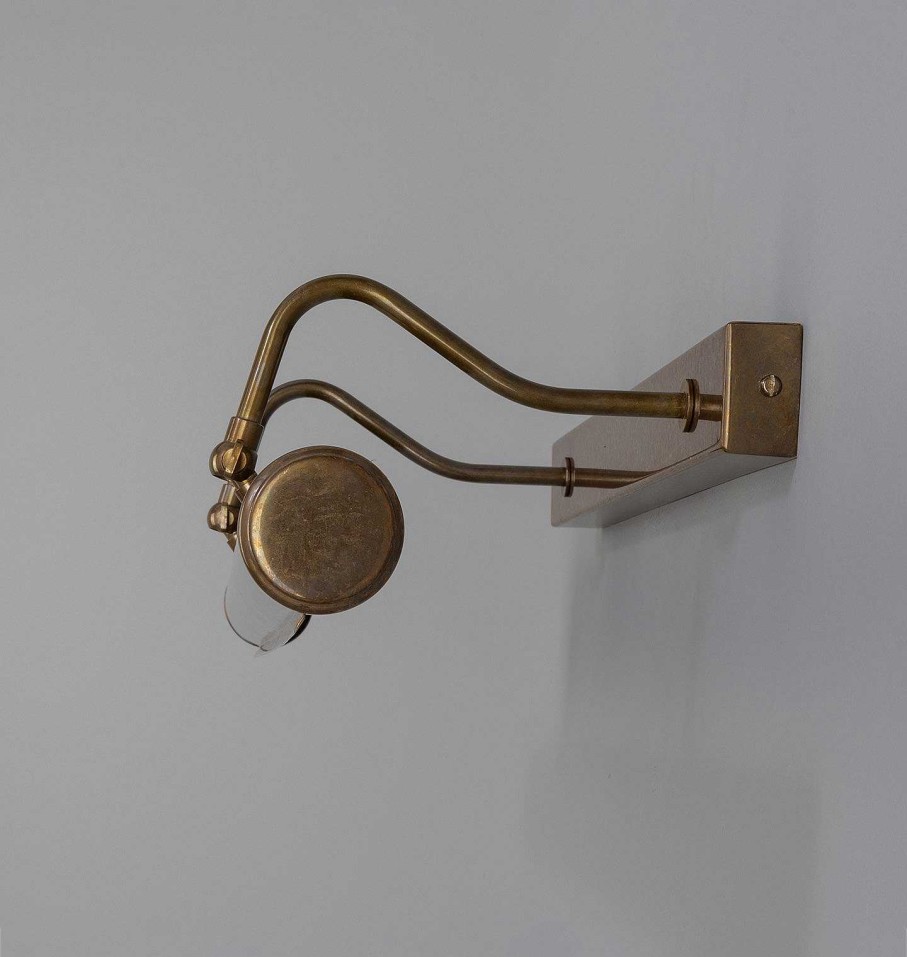 Online Mullan - Inventory Ovie Picture Light Antique Brass