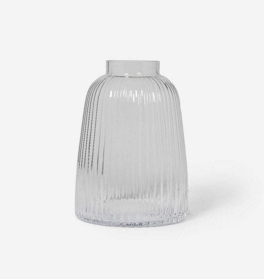 Online LSA Silverlake Fluted Glass Vase