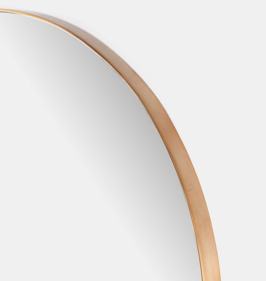 Online Austin Co Arwen Round Mirror Polished Brass