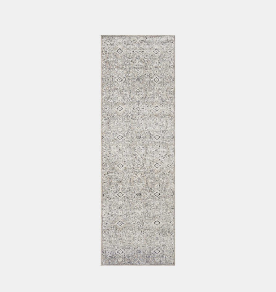 Hot Amber Lewis x Loloi Zuma Zum-07 Silver / Sky Area Rug